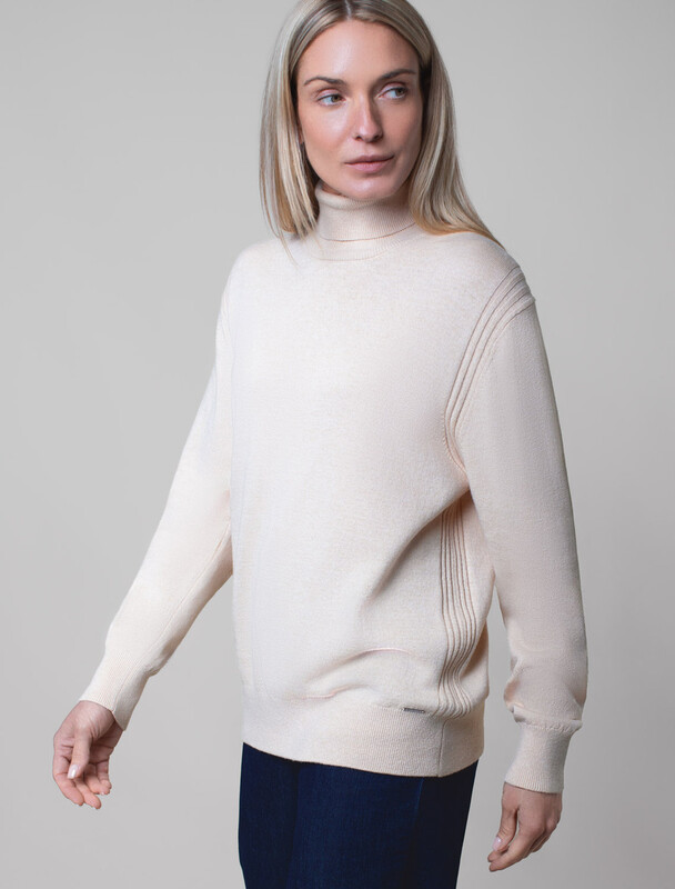 Свитер тонкой вязки из хлопка с кашемиром