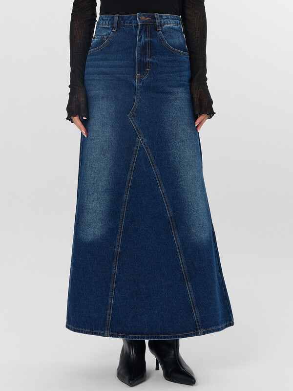 ЮБКА ЖЕНСКАЯ ДЖИНСОВАЯ 2025-2DSK103-3