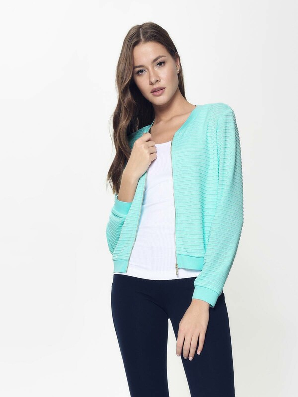 Жакеты CONTE LJ 902 Ультракомфортный фактурный бомбер на молнии