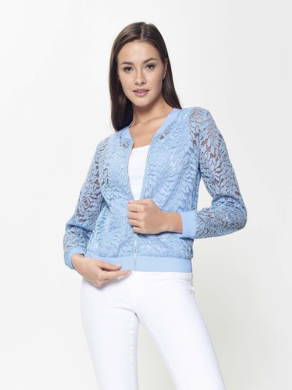 Жакет женский CONTE Ультрамодный бомбер из кружева LJ 903