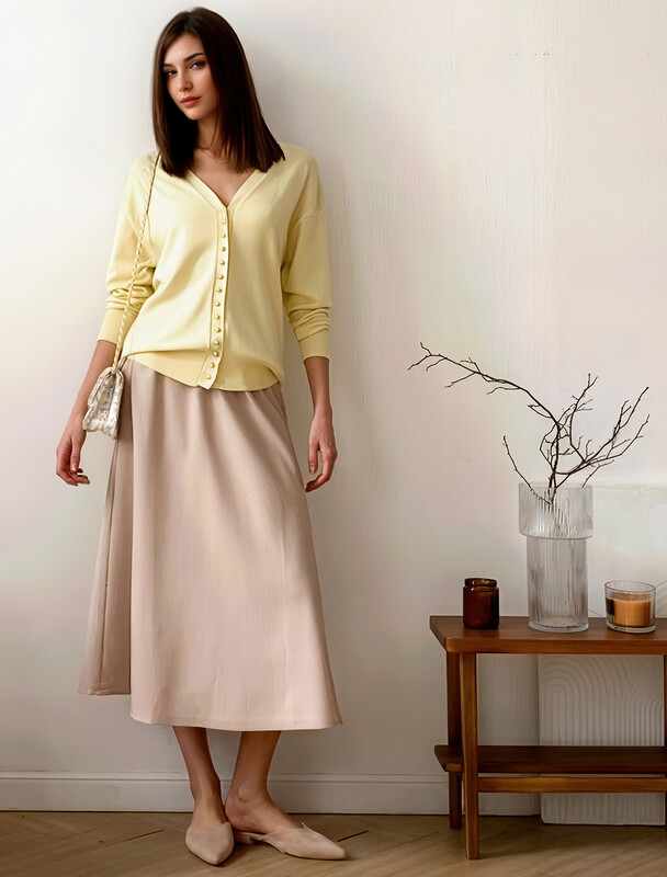 Кардиган тонкой вязки из вискозы