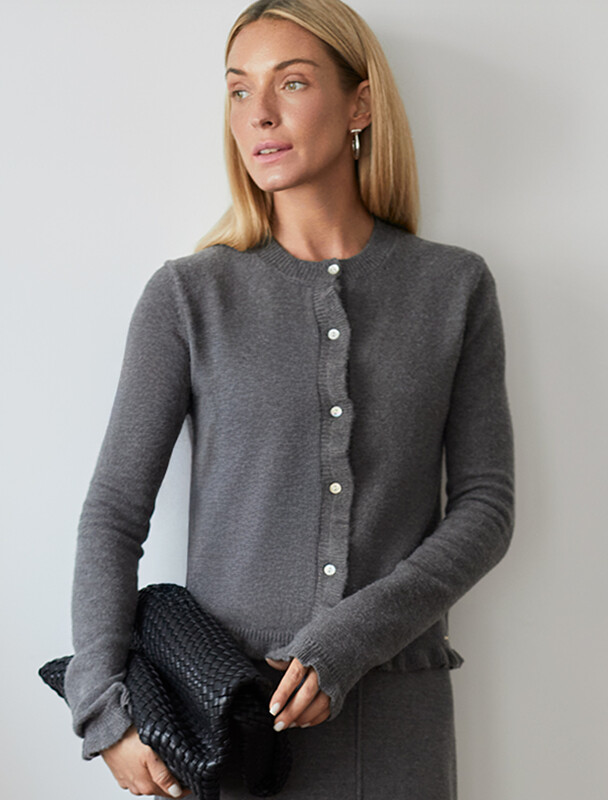 Кардиган из пряжи с кашемиром