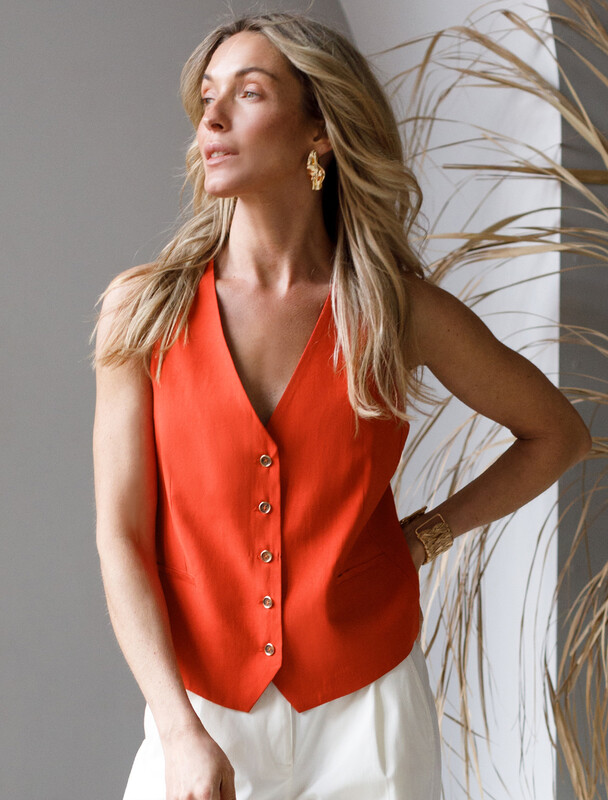 Жилет из плотного лиоцелла