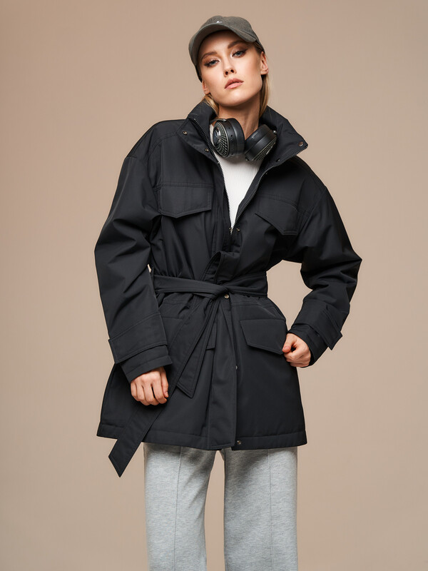 Плащ утепленный