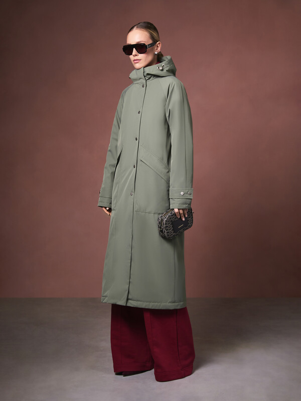 Плащ утепленный