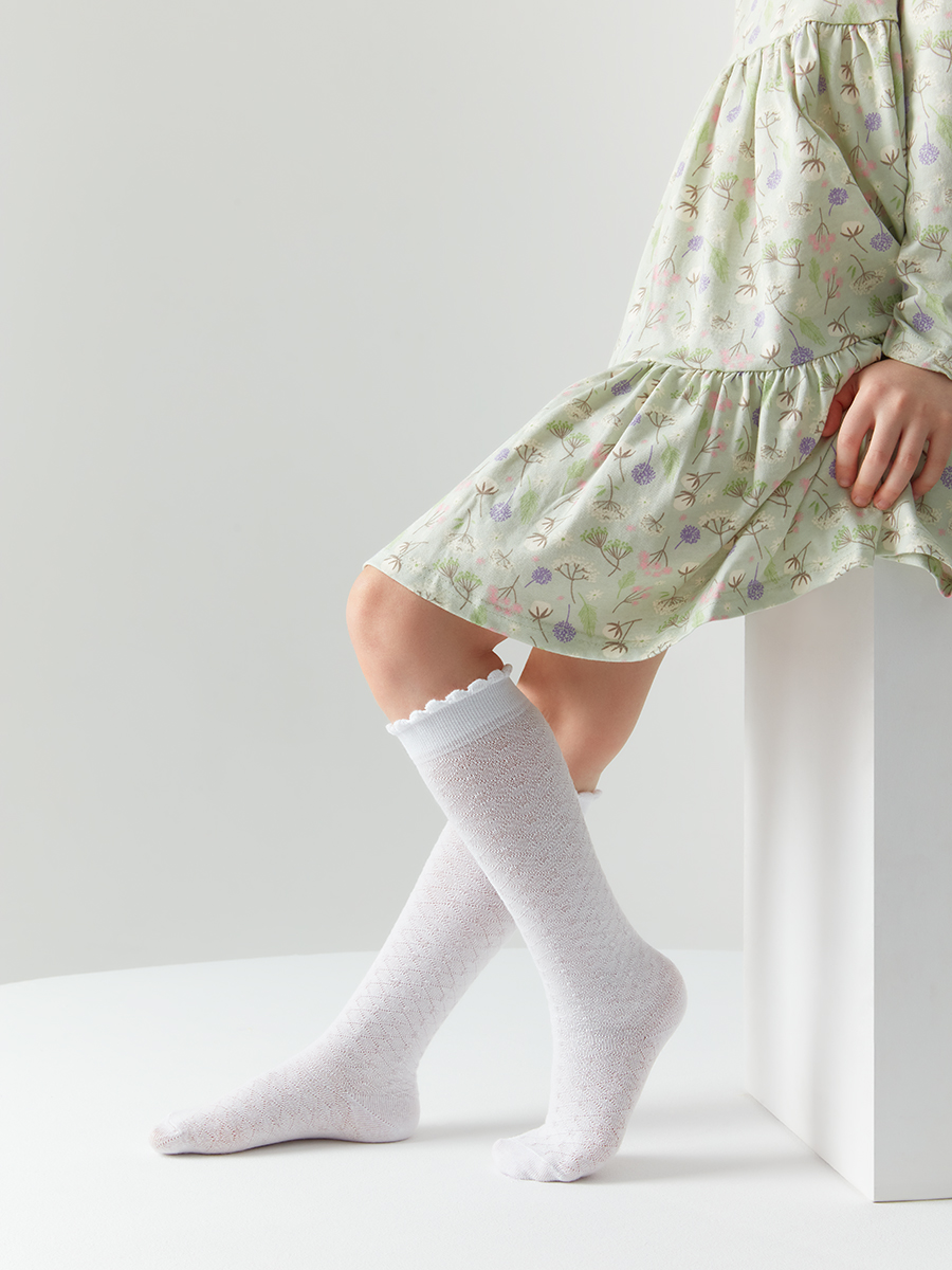 Гольфы Гольфы OMSA kids   Gambaletto 32A02 ажурные - борт шахматкой и пикотами