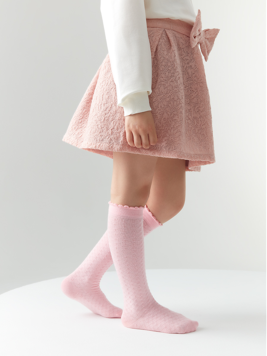 Гольфы Гольфы OMSA kids   Gambaletto 32A02 ажурные - борт шахматкой и пикотами