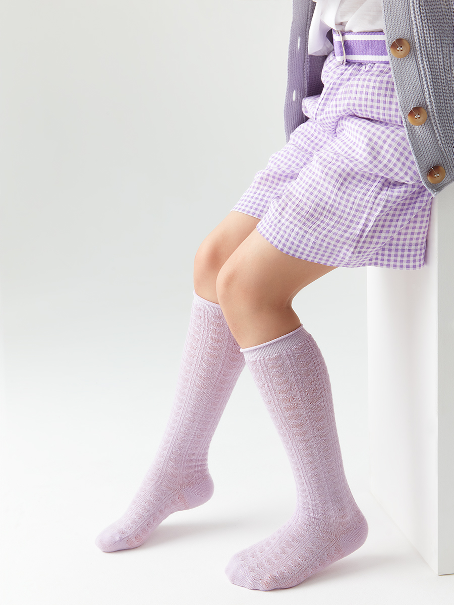 Гольфы Гольфы OMSA kids   Gambaletto 32A03 ажур - сердечки с руликом на борту