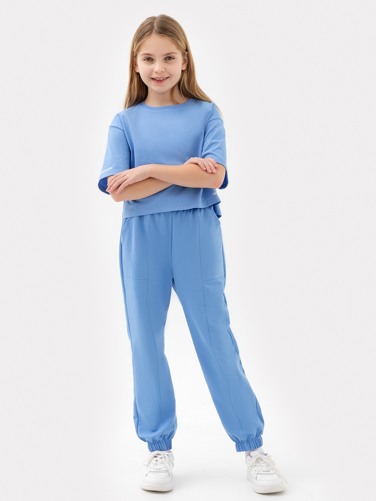 КОМПЛЕКТ ДЛЯ ДЕВОЧЕК (ФУТБОЛКА, БРЮКИ) 397721