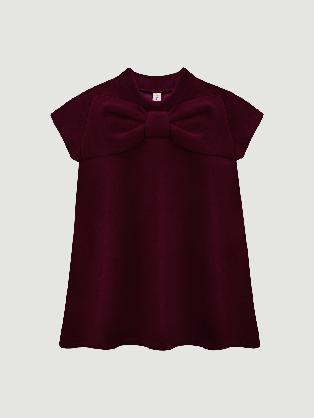 Велюровое платье Mjolk Red, с бантом