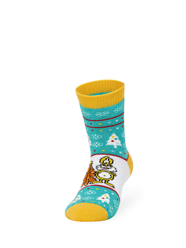 Носки Носки OMSA kids   Calzino 21N63 плюш (Кот, Заяц, Собака)