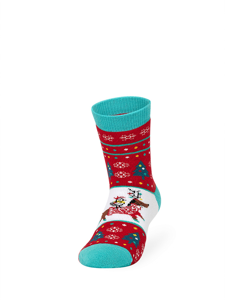 Носки Носки OMSA kids   Calzino 21N63 плюш (Кот, Заяц, Собака)