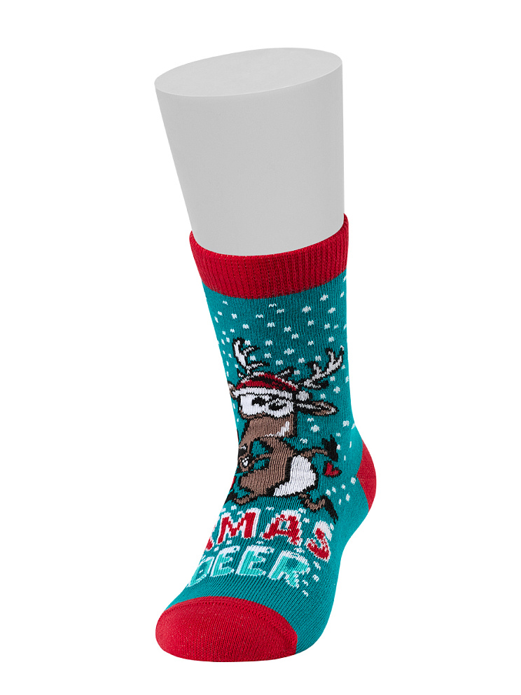 Носки Носки OMSA kids   Calzino 21N65 (Санта, Олень, Снеговик)