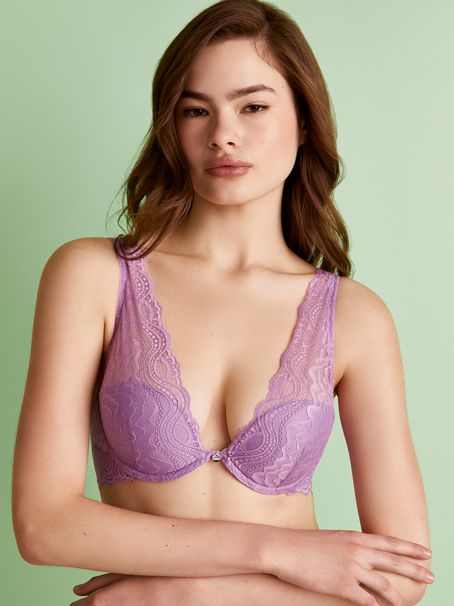 Формованная чашка Формованная чашка MNM LACE  2141 Бюстгальтер с Формованной чашкой  с кружевным уго