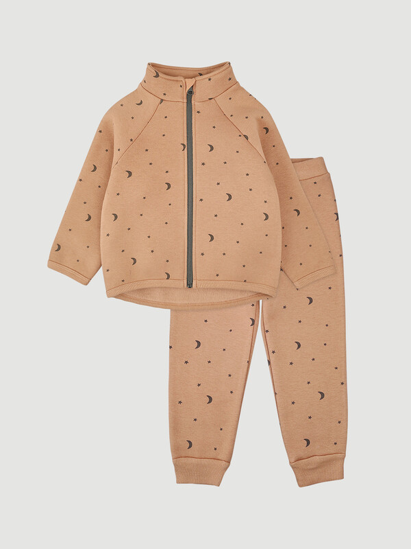 Утеплённый комплект Mjolk Луны на карамельном