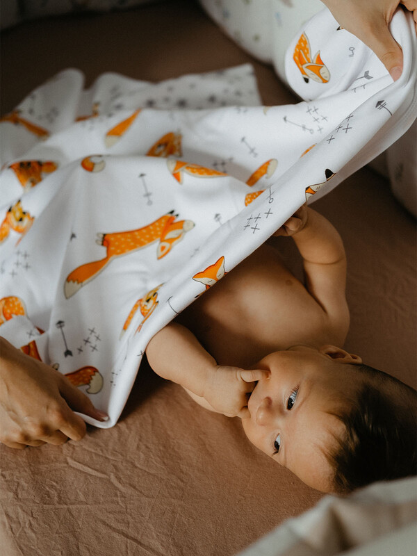 Двусторонний плед Mjolk Лисички