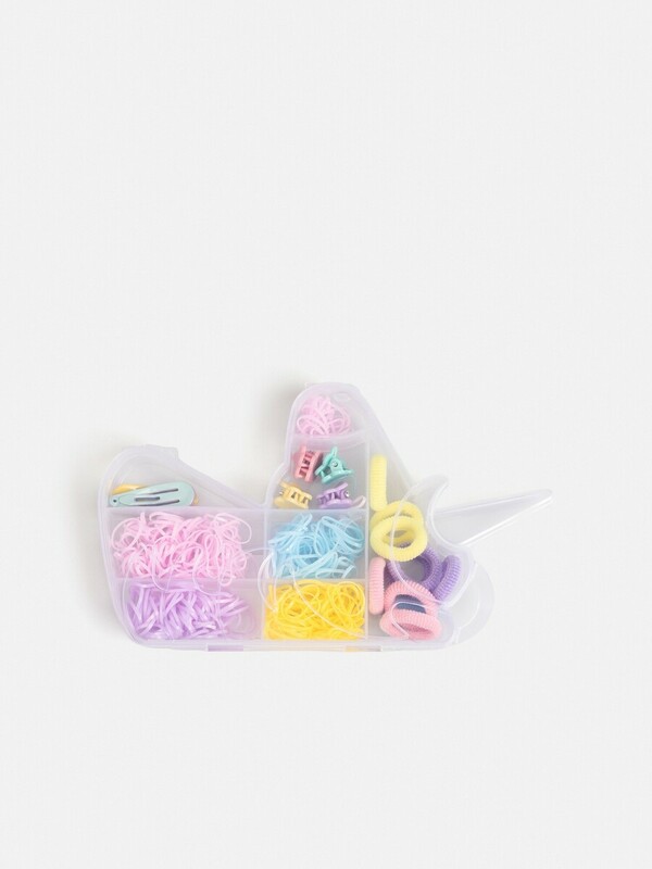 Набор из 300 резинок и 8 заколок для волос дет. Bryony