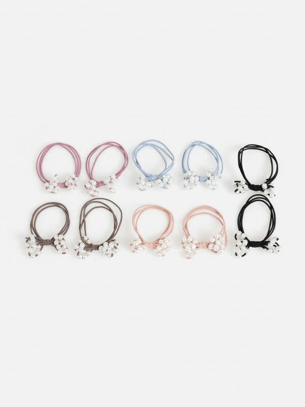 Набор из 10 резинок для волос дет. Asfand