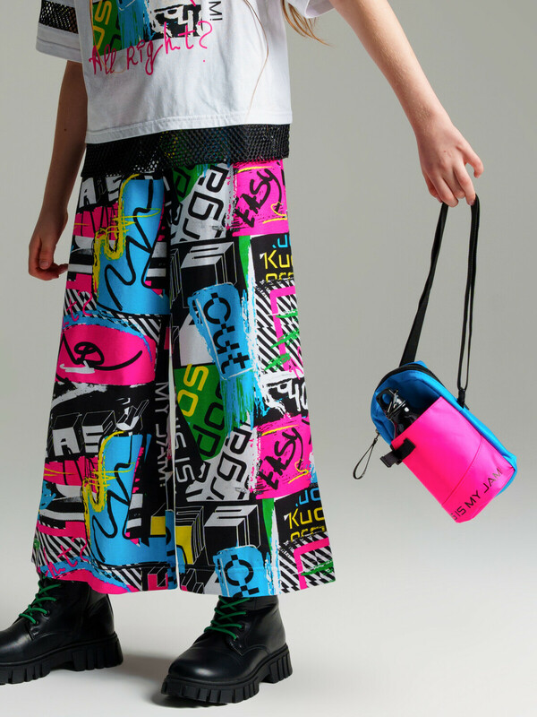 Комплект для девочек: сумка текстильная, бутылка для воды