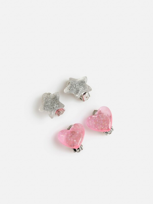 Набор из 2 пар серег-клипс дет. Ivana