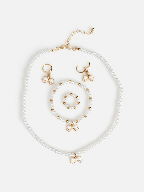 Набор (бусы+браслет+кольцо+серьги) дет. Stormi