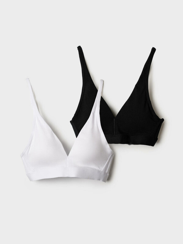 Бюстгальтер трикотажный для девочек, 2 шт в комплекте