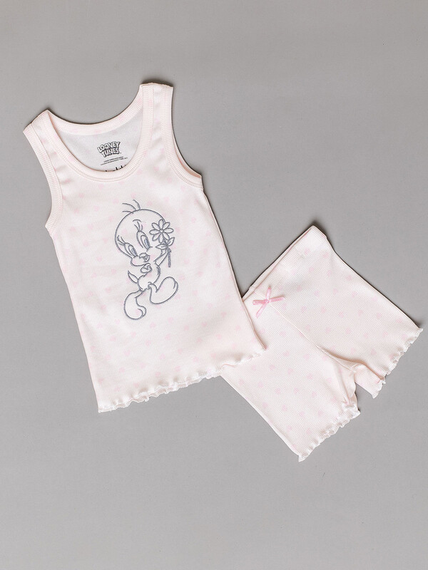 Комплект (майка-топ и шорты) для девочки (038_НБЛ23)