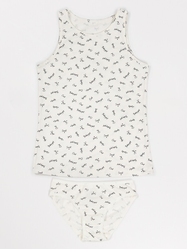 КОМПЛЕКТ ДЛЯ ДЕВОЧЕК (МАЙКА, ТРУСЫ) 447006