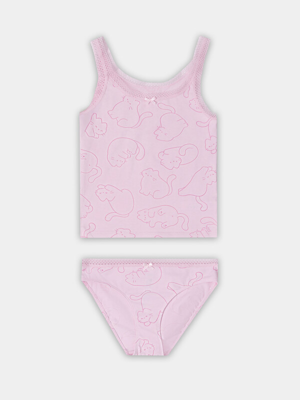 КОМПЛЕКТ ДЛЯ ДЕВОЧЕК (МАЙКА, ТРУСЫ) 447008