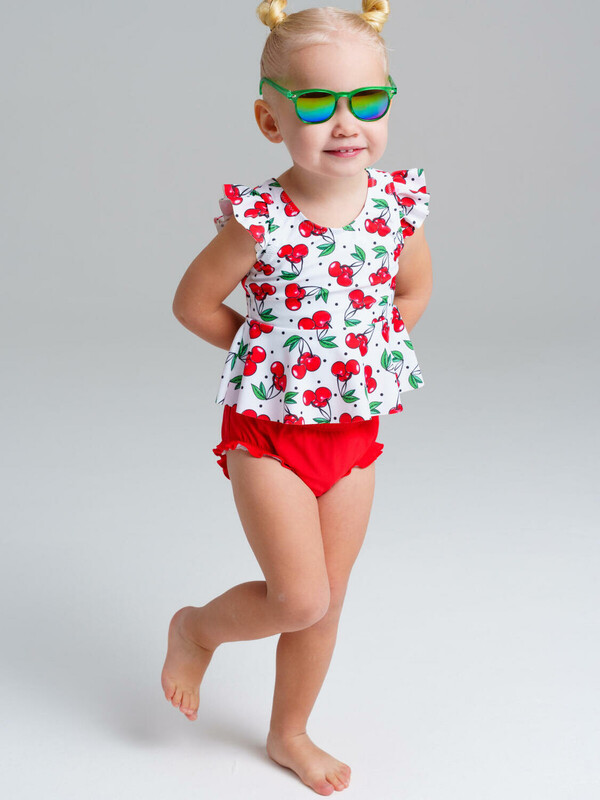 Купальный костюм детский трикотажный для девочек