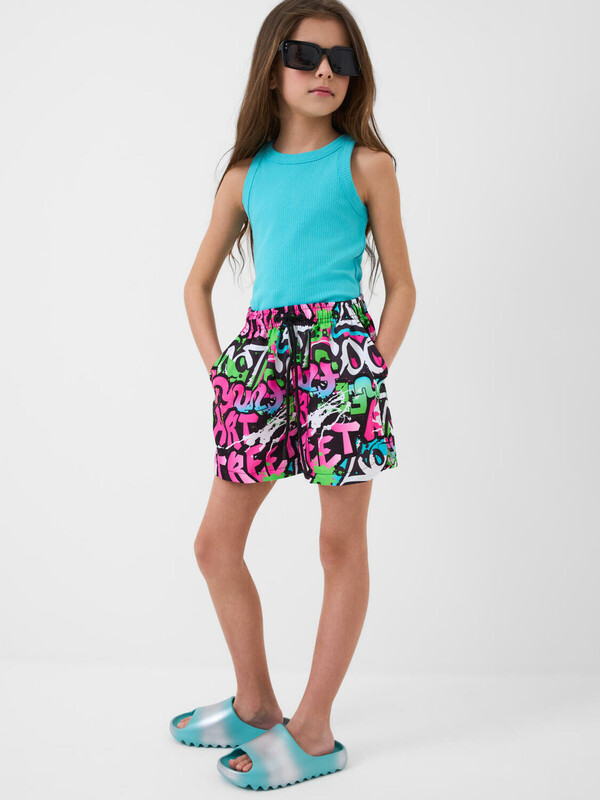 Шорты текстильные плавательные для девочек