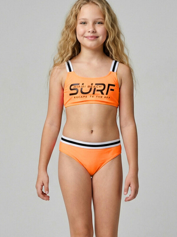 Купальный костюм трикотажный для девочек