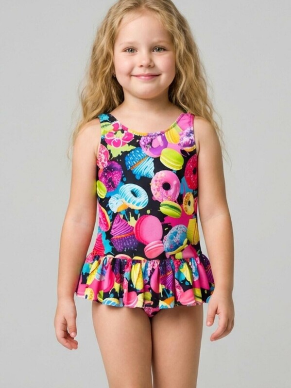 Купальник трикотажный для девочек