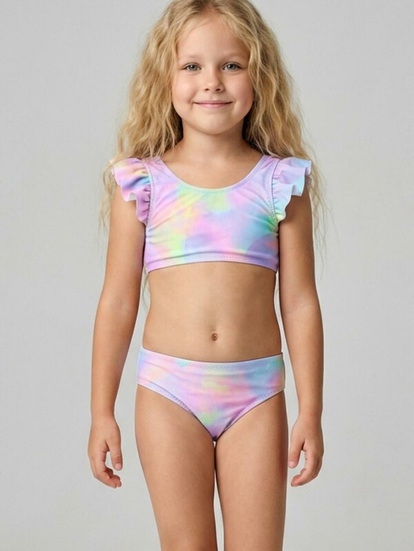 Купальный костюм трикотажный для девочек