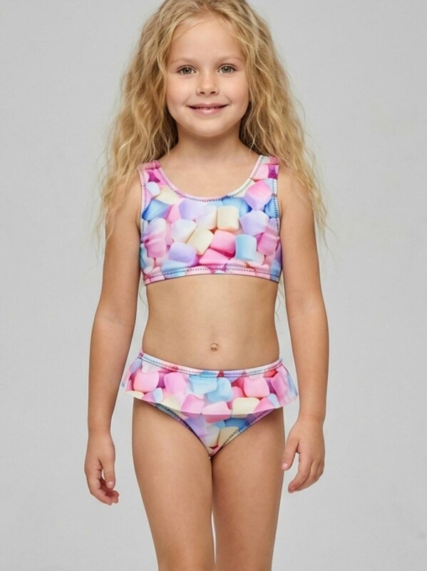 Купальный костюм трикотажный для девочек