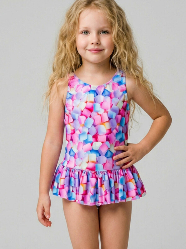 Купальник трикотажный для девочек