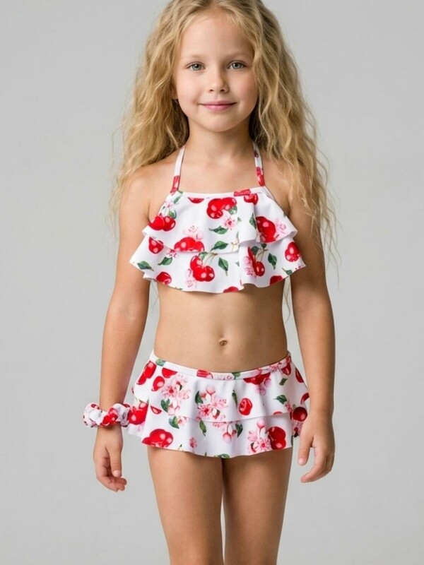 Купальный костюм трикотажный для девочек