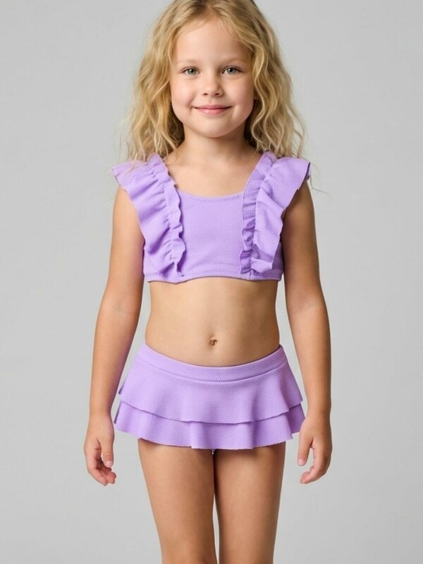 Купальный костюм трикотажный для девочек