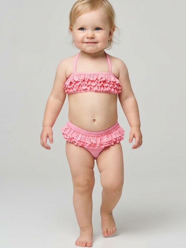 Купальный костюм детский трикотажный для девочек