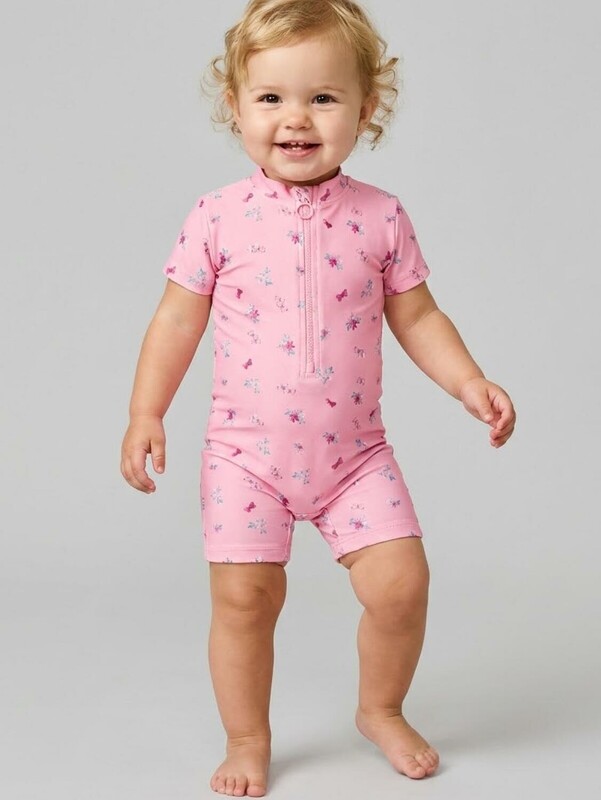 Комбинезон детский плавательный трикотажный для девочек