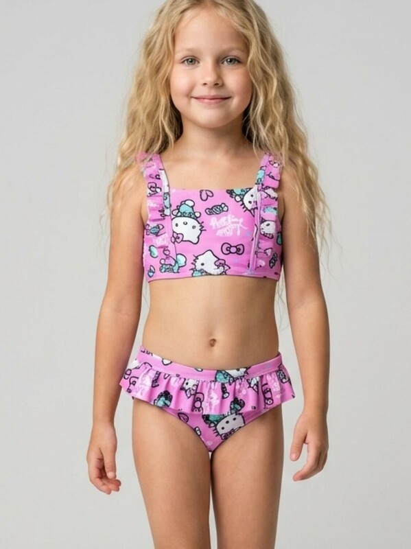 Купальный костюм трикотажный для девочек