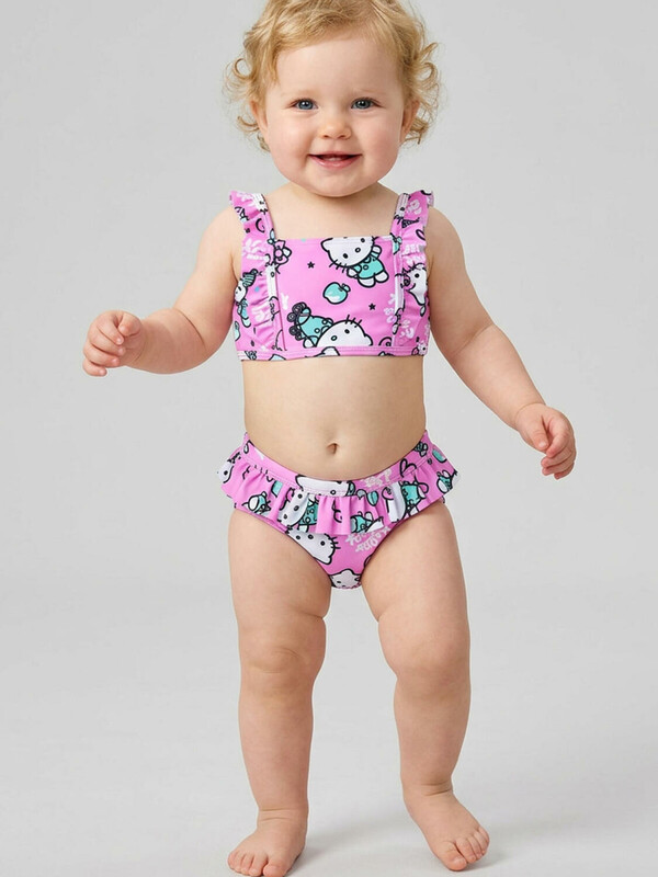 Купальный костюм детский трикотажный для девочек