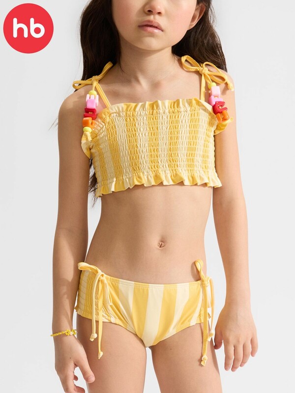 Купальник для девочек двухпредметный (лиф купальный, плавки)