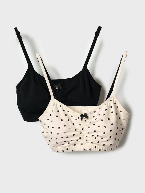 Топ трикотажный для девочек, 2 шт в комплекте