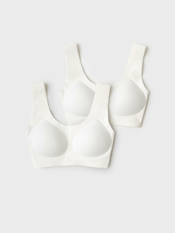 Топ (бра) трикотажный для девочек, 2 шт в комплекте