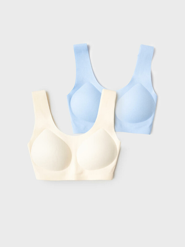 Топ (бра) трикотажный для девочек, 2 шт в комплекте