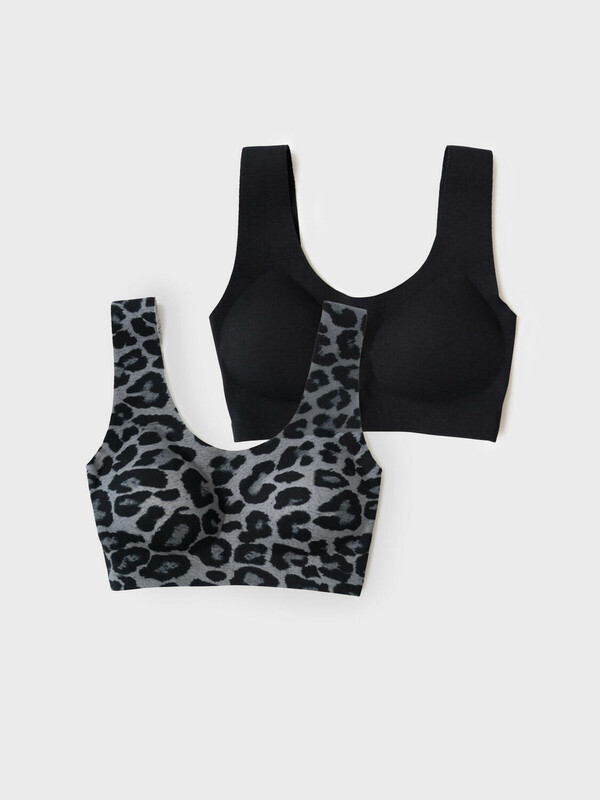 Топ (бра) трикотажный для девочек, 2 шт в комплекте