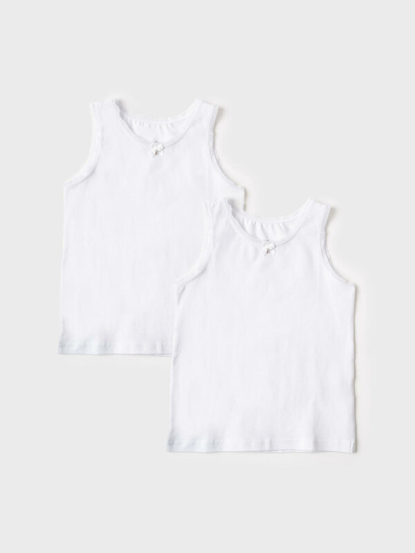 Майка трикотажная для девочек, 2 шт в комплекте