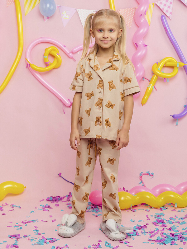 Пижама для девочки футболка брюки (034_ОП24)