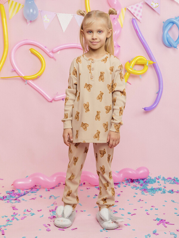 Пижама для девочки свитшот и брюки (036_ОП24)